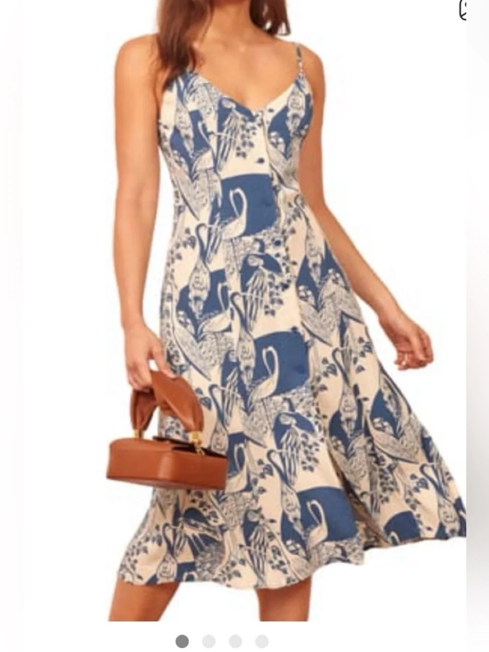 Reformation 2 Gemstone Dress in avian print- just gorgeous - Picture 2 of 10